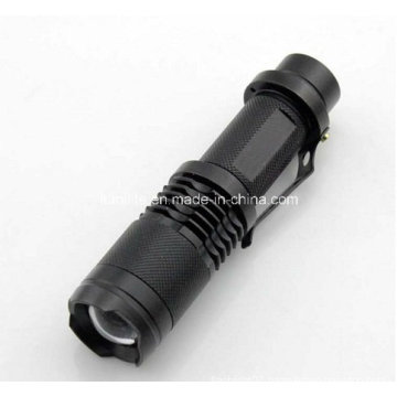 Mini Zoom Rechargeable High Power Flashlight